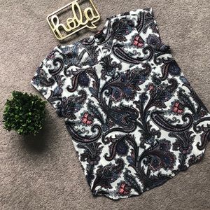 Ann Taylor paisley print top